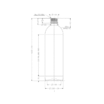 Resilux 33.8oz /1L 28-PCO PET Round Bottle - Image 2